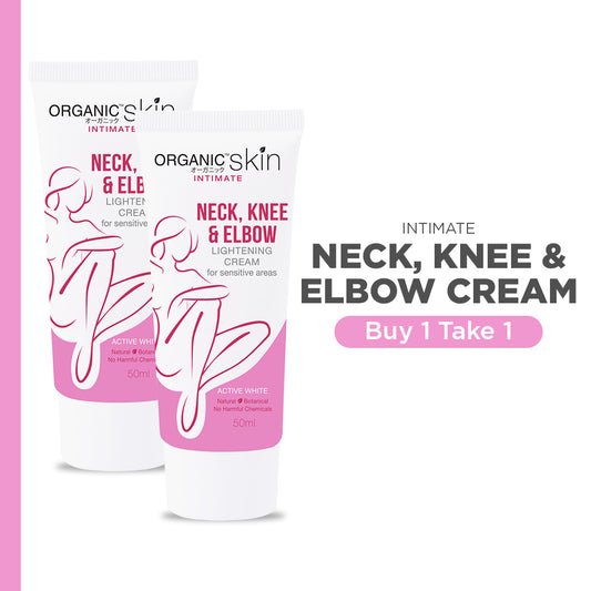 Organic Skin Japan Neck, Knee & Elbow Lightening Cream 50ml Whitening Cream Set of 2