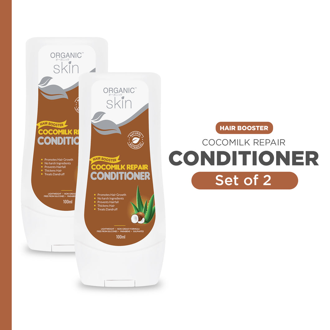 Organic Skin Japan Hair Booster Coco Milk Repair Conditioner 100ml Set of 2
