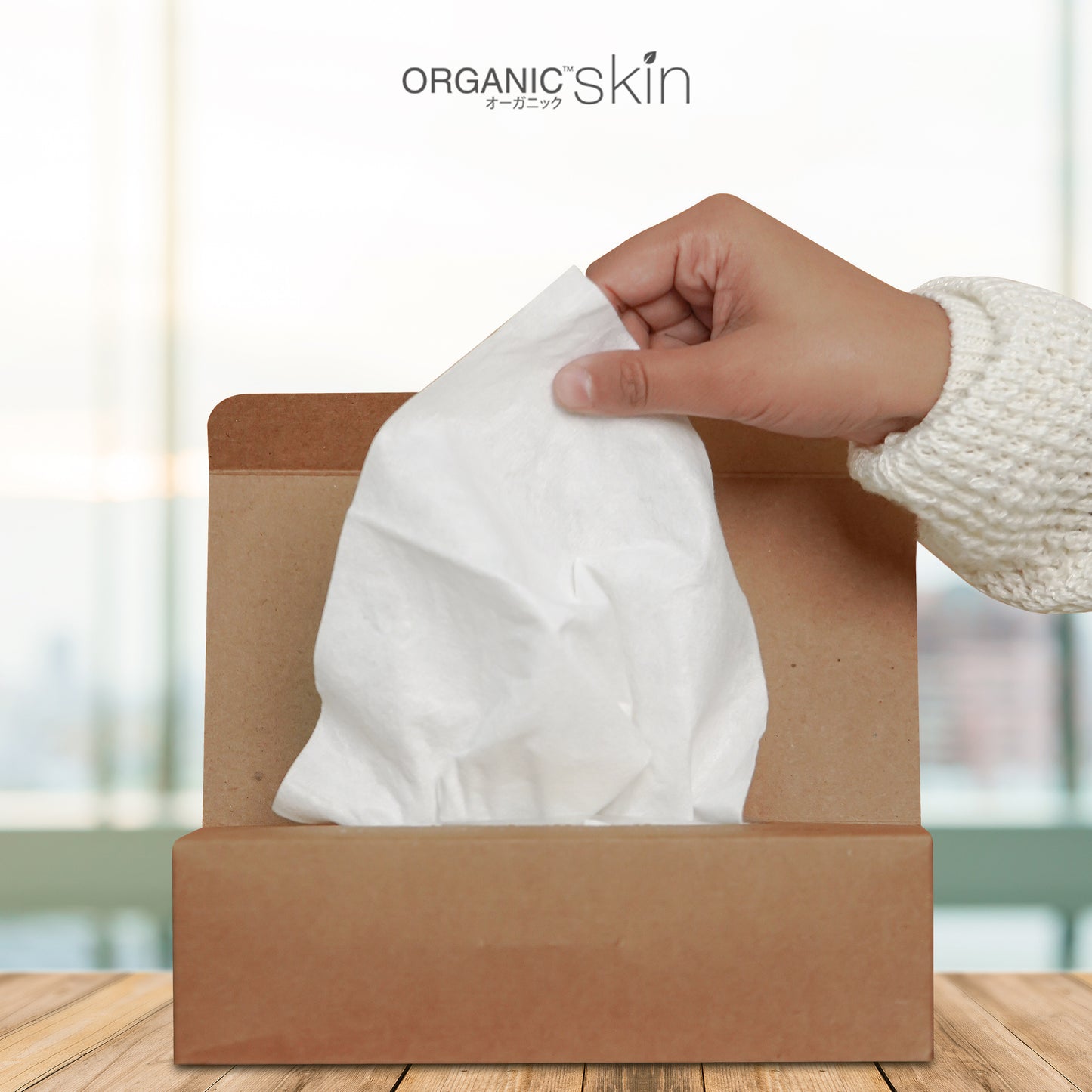 Organic Skin Japan 100% Pure Cotton Washable Cleansing Towel Reusable Facial Tissue Wipes Skincare for face and Body