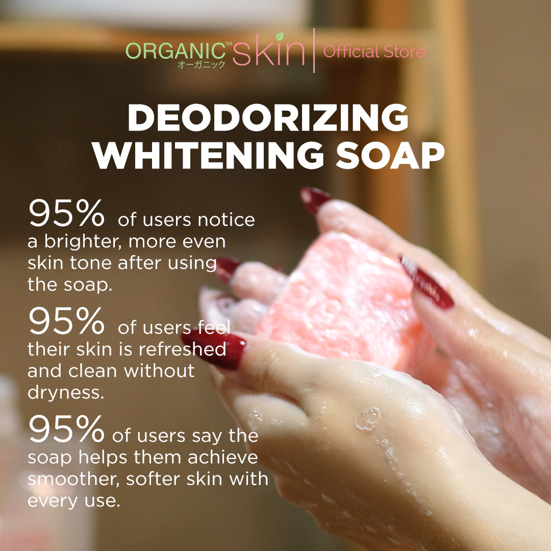 Organic Skin Japan Deodorizing Soap 50g Underarm Whitening Anti Odor Antiperspirant