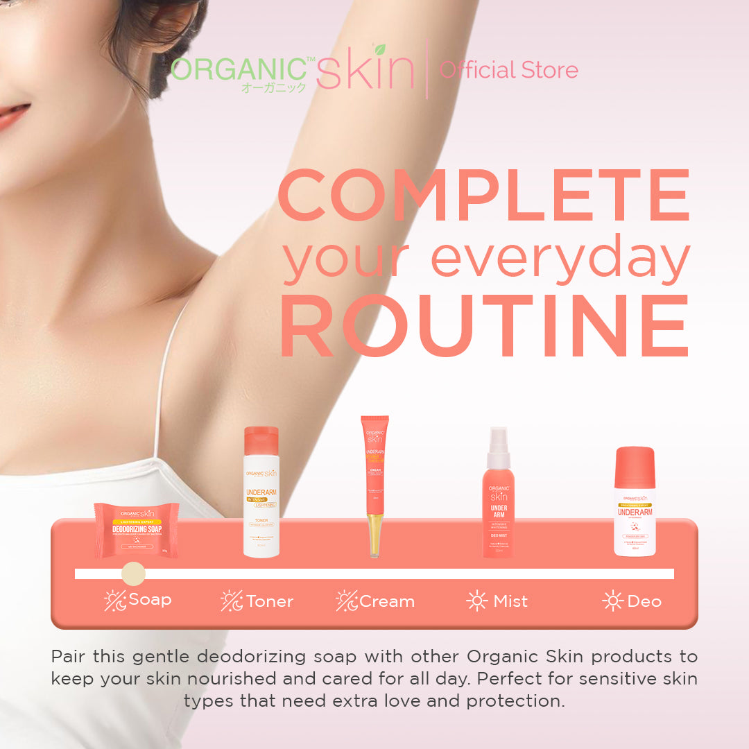 Organic Skin Japan Deodorizing Soap 50g Underarm Whitening Anti Odor Antiperspirant