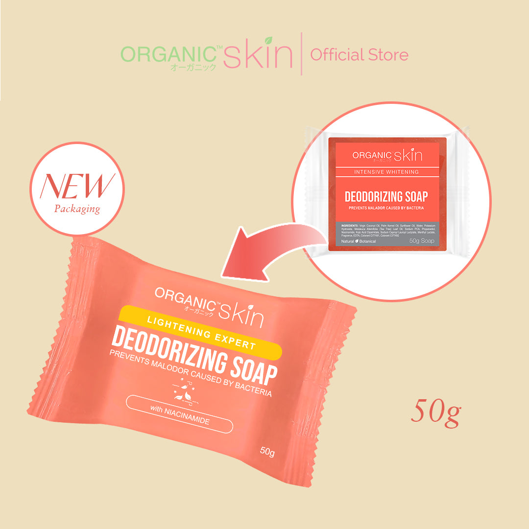 Organic Skin Japan Deodorizing Soap 50g Underarm Whitening Anti Odor Antiperspirant