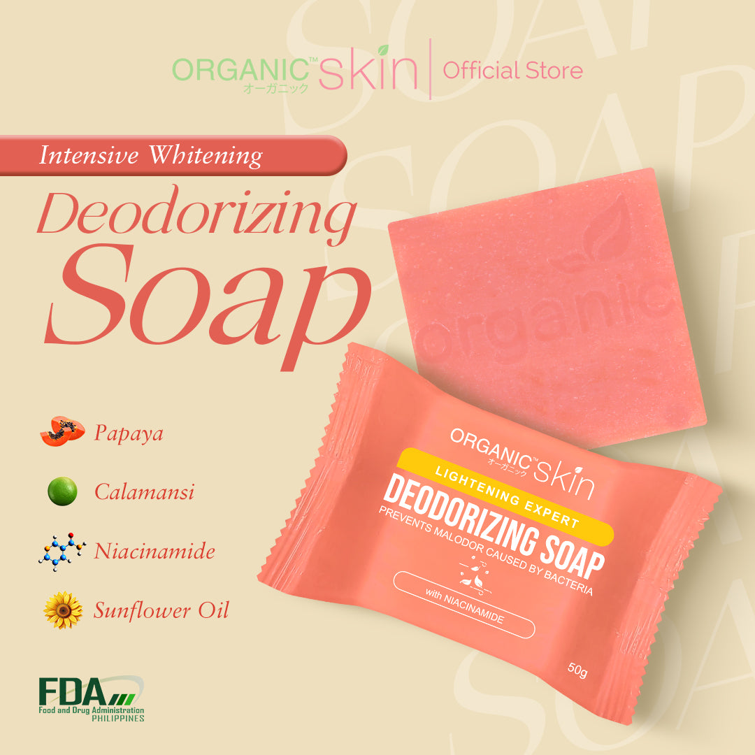 Organic Skin Japan Deodorizing Soap 50g Underarm Whitening Anti Odor Antiperspirant