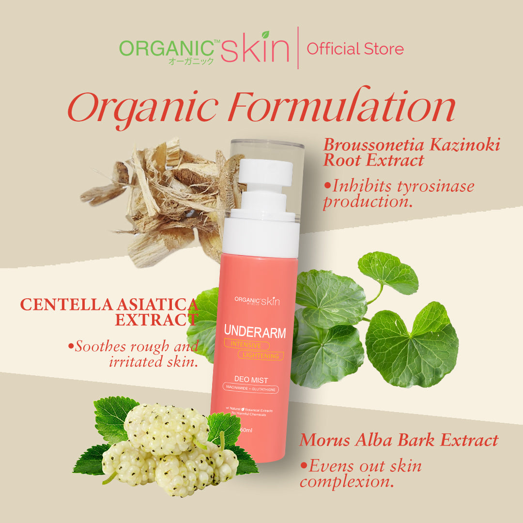 Organic Skin Japan Intensive Whitening Underarm Deo Mist Deodorant Spray (60ml)