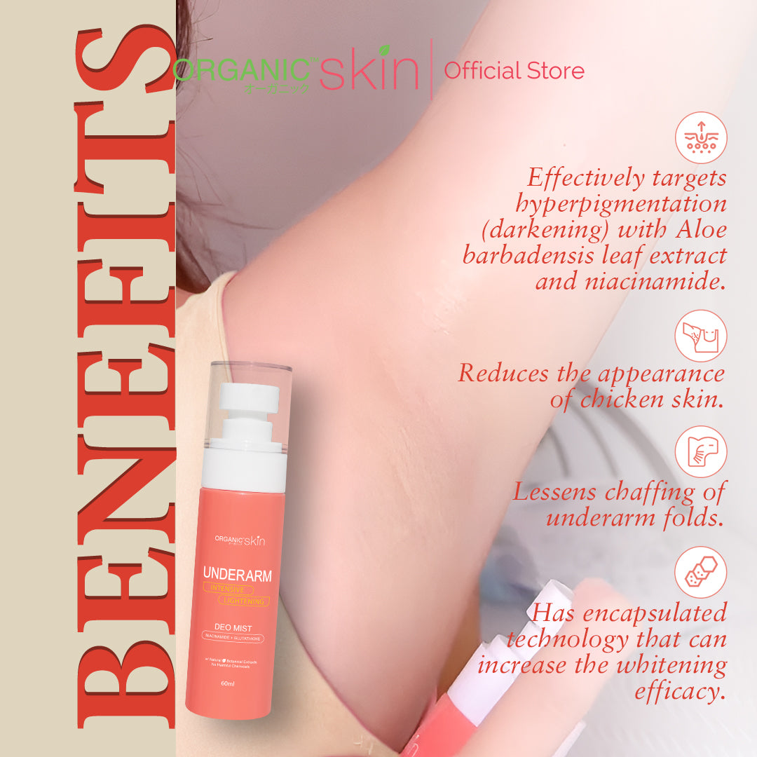 Organic Skin Japan Intensive Whitening Underarm Deo Mist Deodorant Spray (60ml)