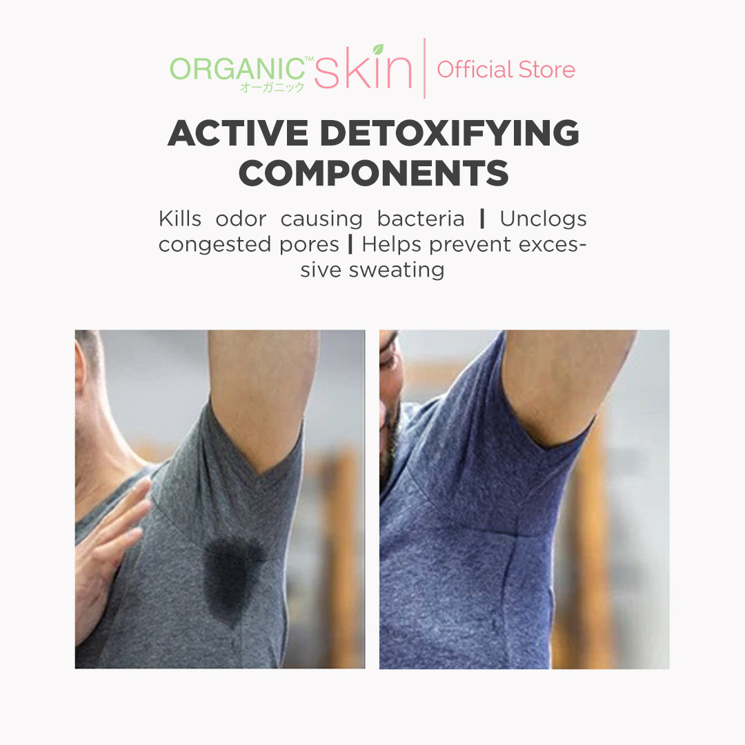 Organic Skin Japan Deodorizing Soap for Men 50g with Activated Charcoal Anti Odor Antiperspirant
