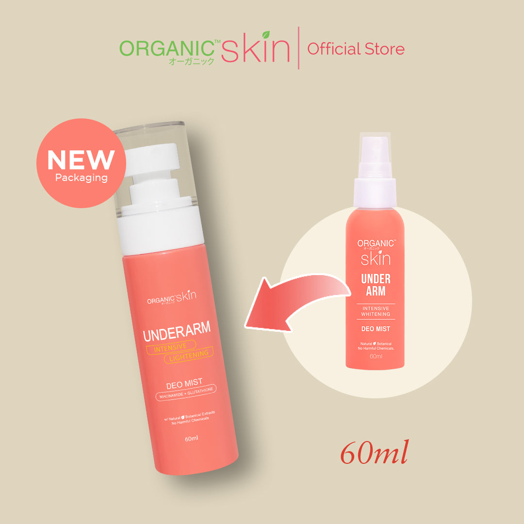 Organic Skin Japan Intensive Whitening Underarm Deo Mist Deodorant Spray (60ml) Set of 2