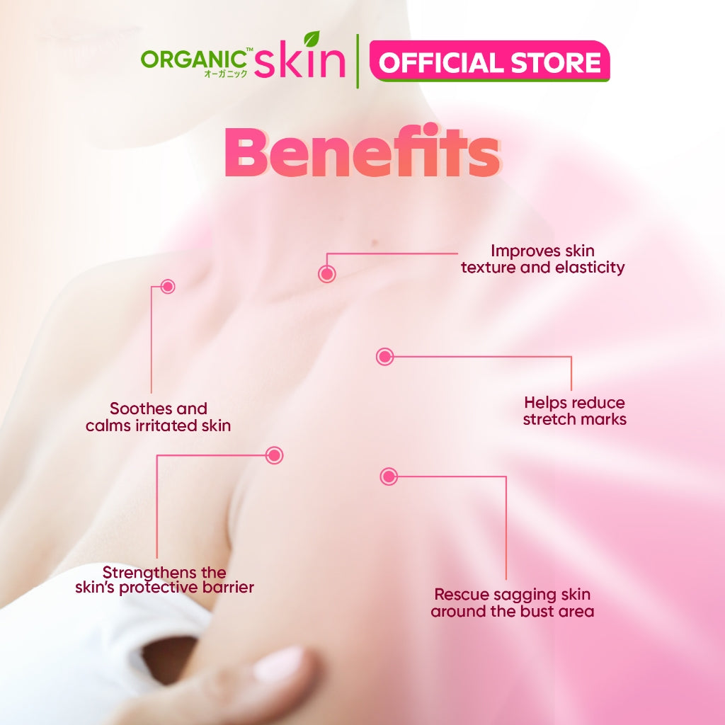 Organic Skin Japan Bust Cream 50ml Whitening cream with Collagen bust lifting cream Set of 2