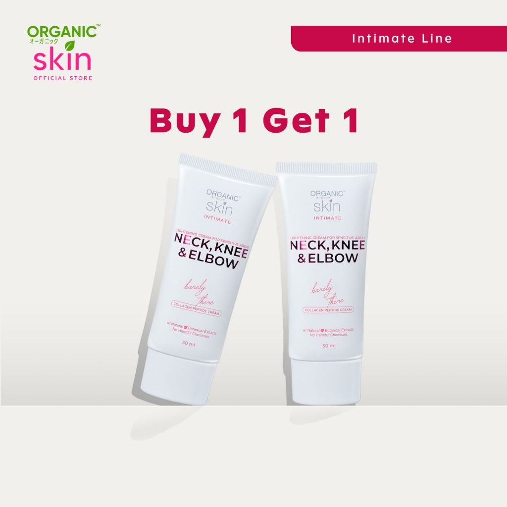 Organic Skin Japan Neck, Knee & Elbow Lightening Cream 50ml Whitening Cream Set of 2