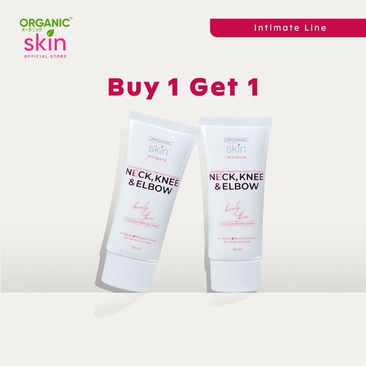 Organic Skin Japan Neck, Knee & Elbow Lightening Cream 50ml Whitening Cream Set of 2