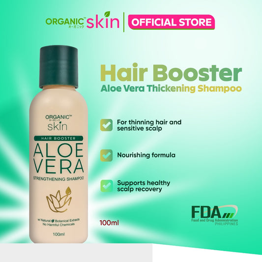 Organic Skin Japan Hair Booster Aloe Vera Thickening Shampoo 100ml