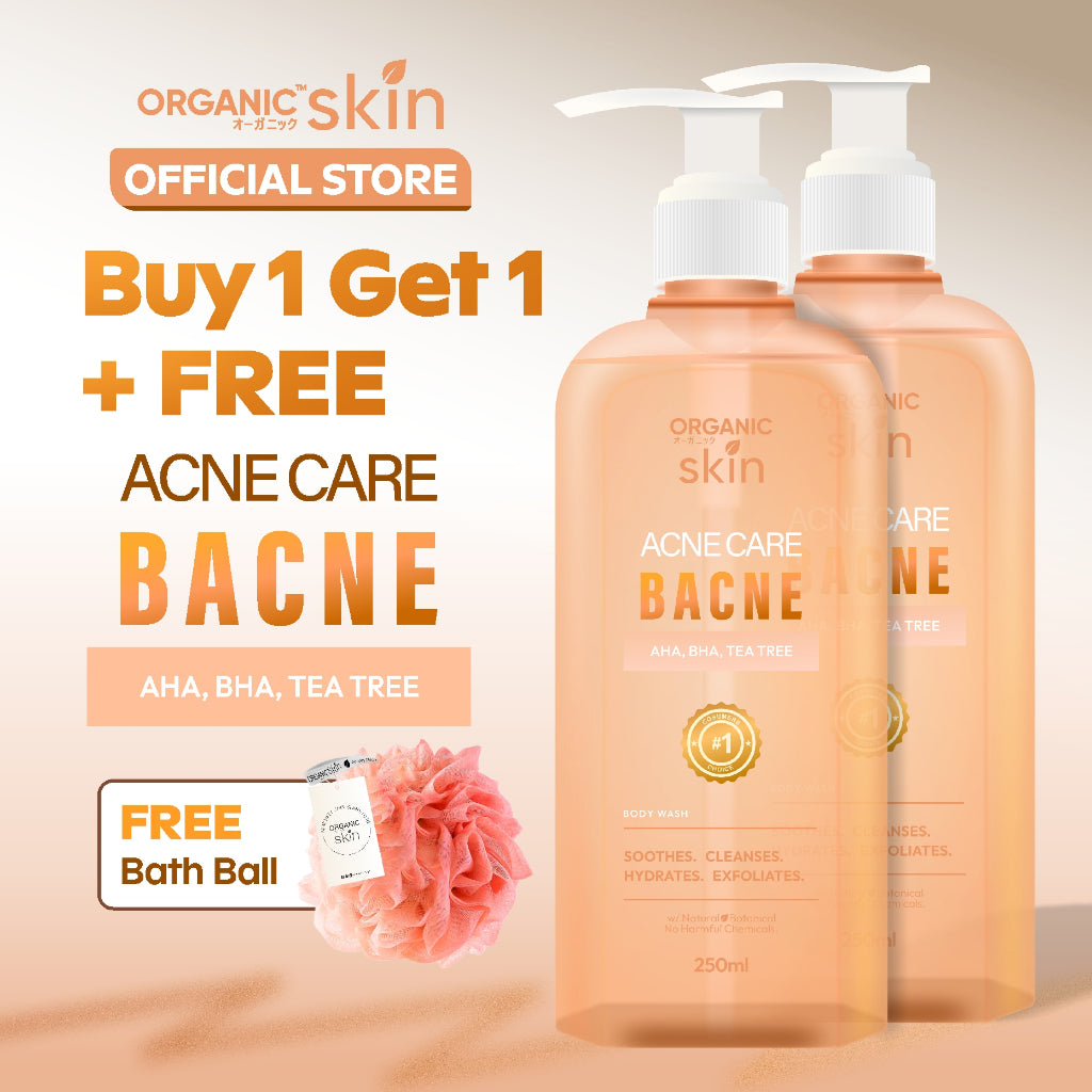 Organic Skin Japan Acne Care Bacne Body Wash 250ml Antiacne Bodywash Set of 2