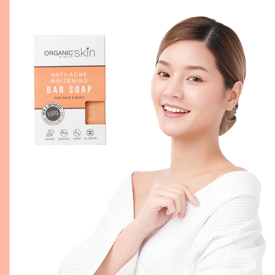 Organic Skin Japan AntiAcne Whitening Soap (set of 3, 100g each)