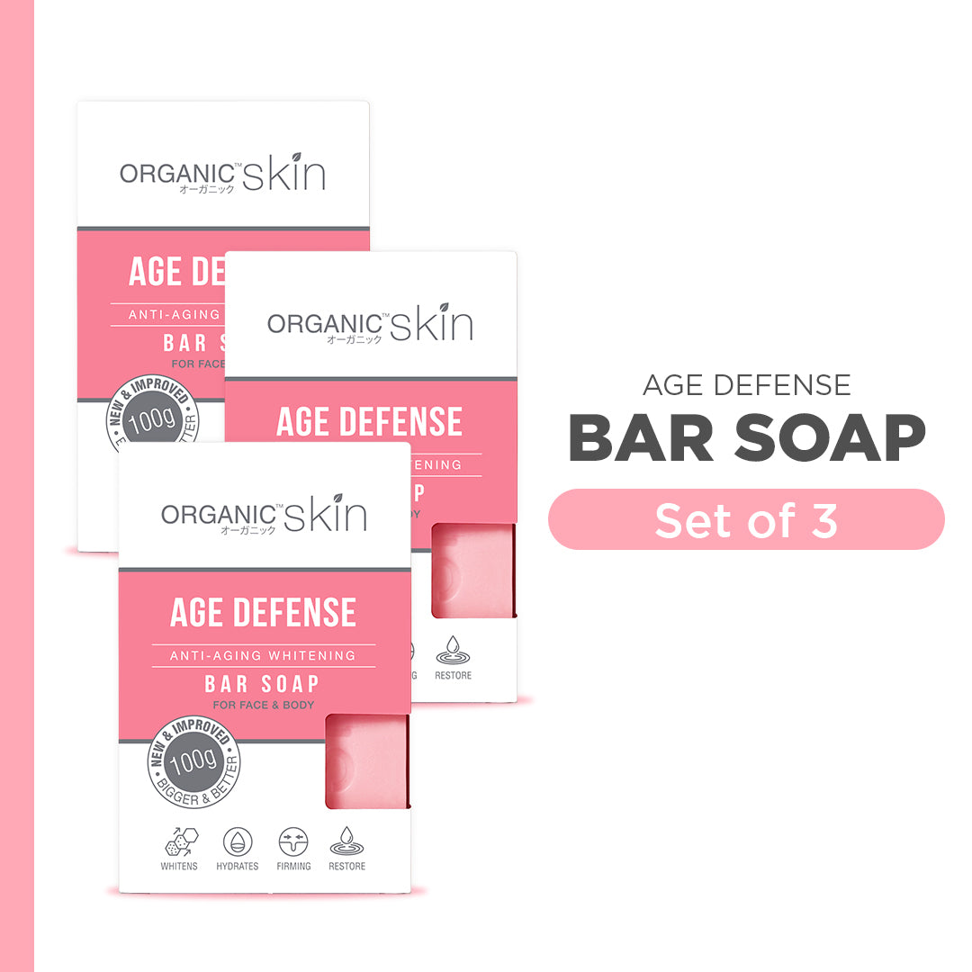 Organic Skin Japan AntiAging Whitening Soap Anti Aging (set of 3, 100g each)