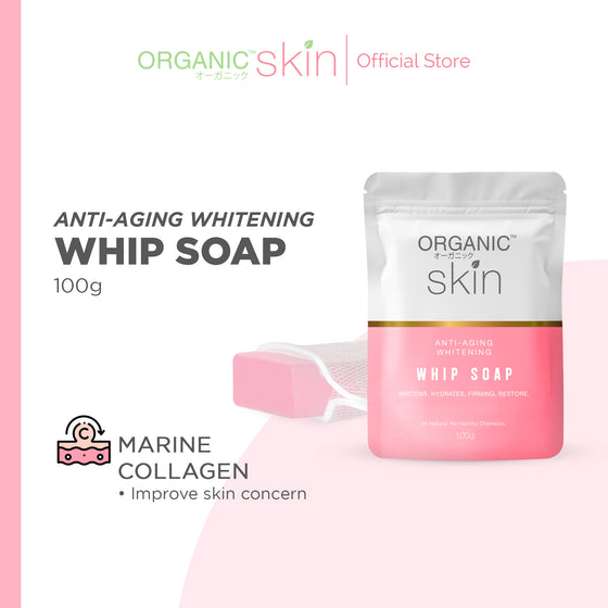Organic Skin Japan Antiaging Whitening Whip Soap (100g)