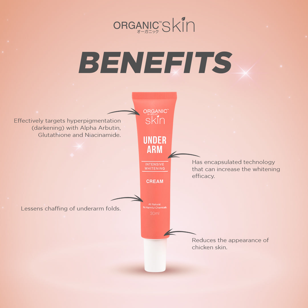 Organic Skin Japan Intensive Underarm Whitening Cream (Set of 2, 30ml each)