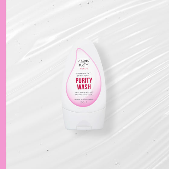 Organic Skin Japan PURITY FEMININE WASH with Sakura Extract 100ml pH Balanced Antibacterial Wash