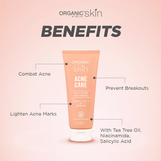 Organic Skin Japan Acne Care AntiAcne Whitening Serum in a Lotion 250ml