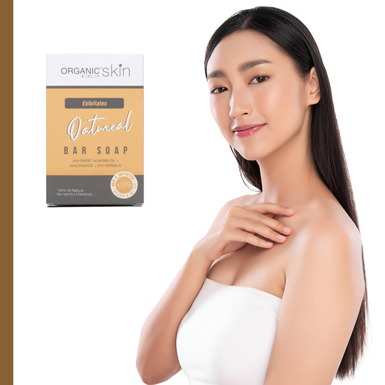 Organic Skin Japan 100% Natural Oatmeal Soap Acne Control Flawless AntiAcne Herbal Soap