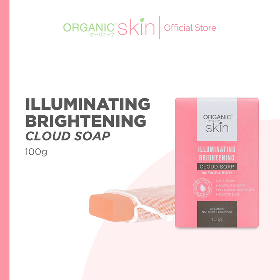 Organic Skin Japan Illuminating Brightening Cloud Soap for Face and Body 100g