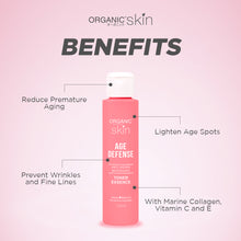 Load image into Gallery viewer, Organic Skin Japan Age Defense Anti-Aging Whitening Toner with Marine Collagen (100ml)
