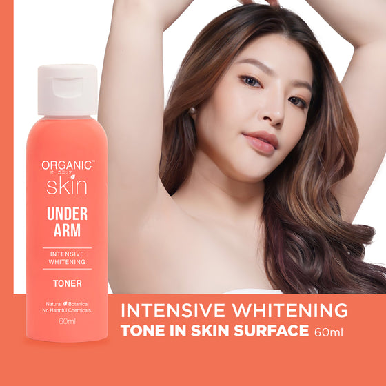 Organic Skin Japan Intensive Whitening Underarm Toner (60ml) Armpit Whitener with Sunflower Oil