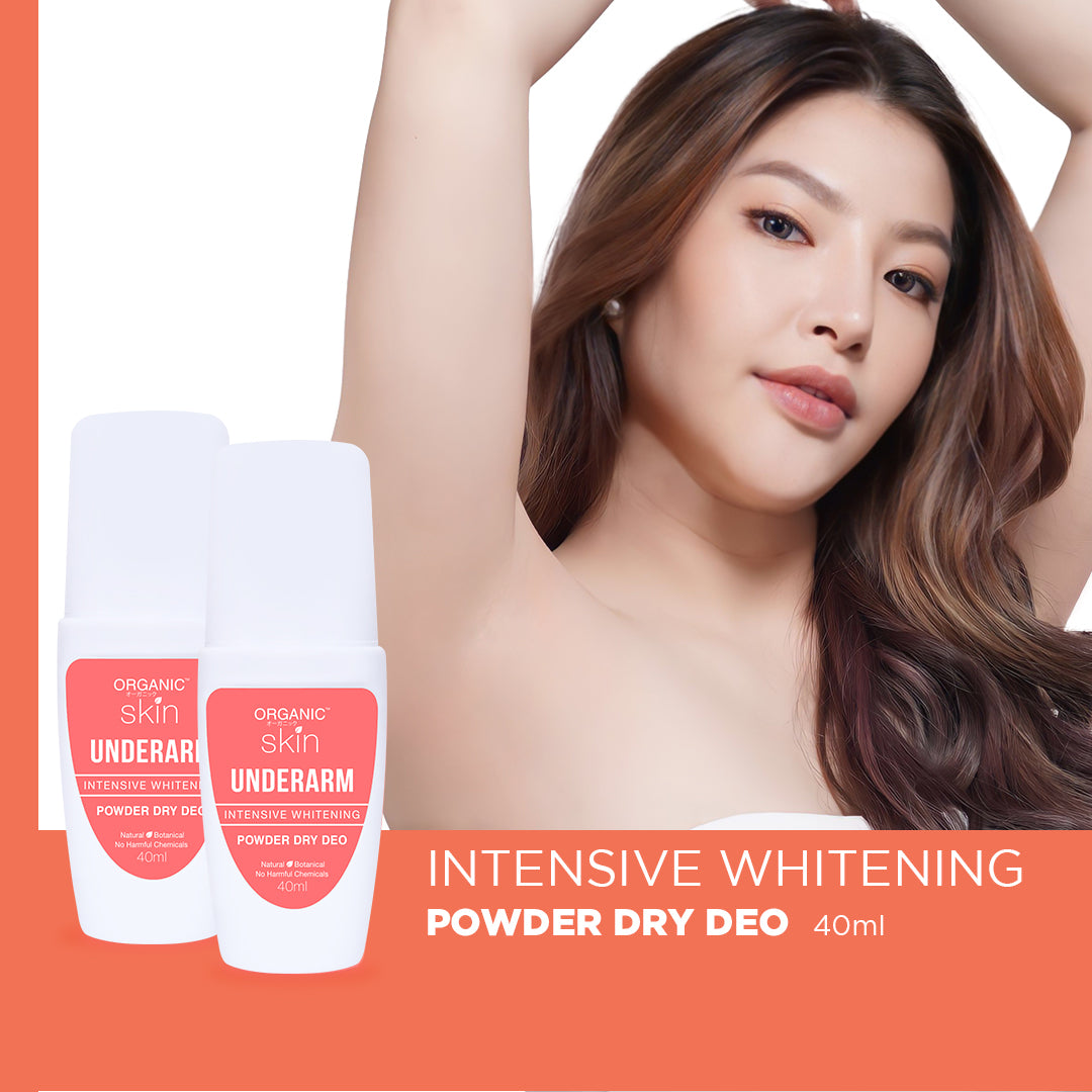 Organic Skin Japan 4x Intensive Whitening Powder Dry Deodorant (set of 2, 40ml each)