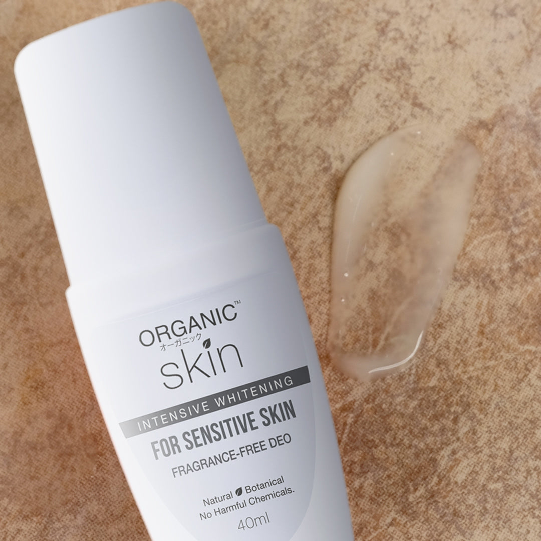 Organic Skin Japan Unscented Intensive Whitening Underarm Deodorant Deo Roll on for Sensitive Skin