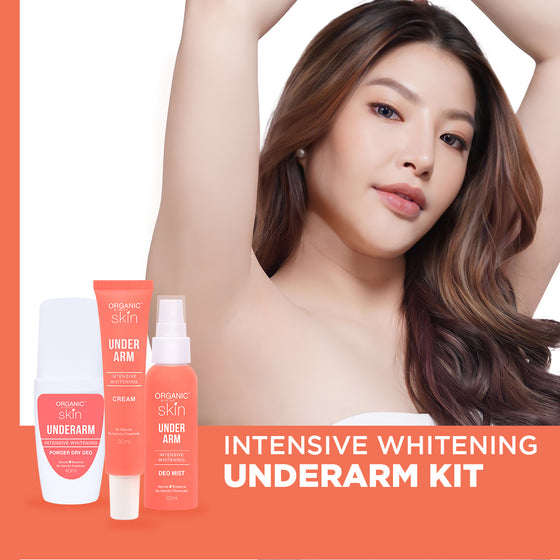 Organic Skin Japan Intensive Whitening Underarm Kit with Deodorant, Cream and Mist