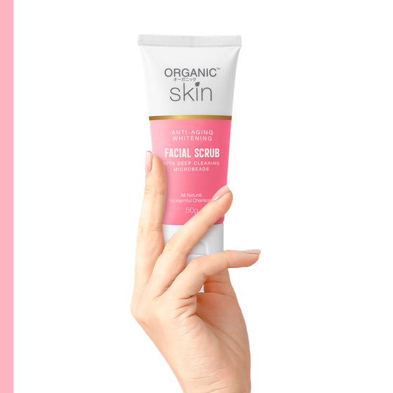 Buy 1 Take 1 Organic Skin Japan AntiAging Whitening Facial Scrub with Microbeads (50g) Anti Aging