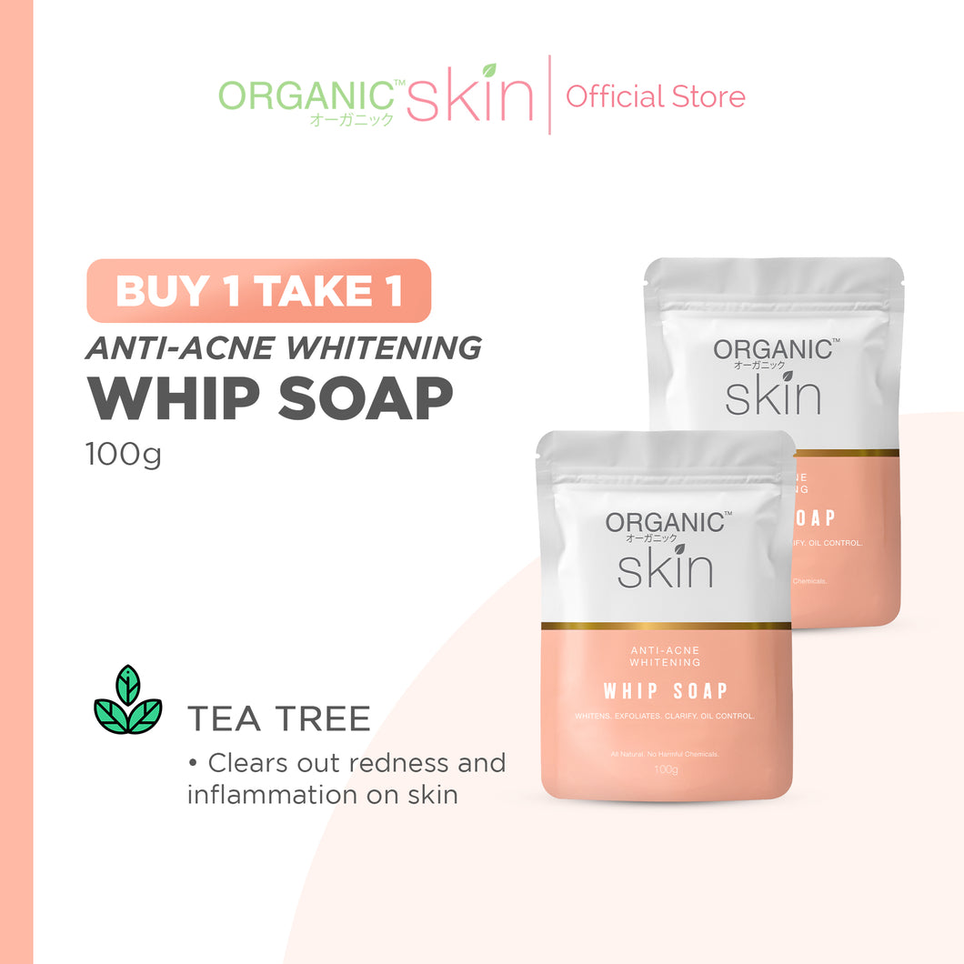Buy 1 Take 1 Organic Skin Japan Antiacne Whitening Whip Soap (100g) Anti Acne