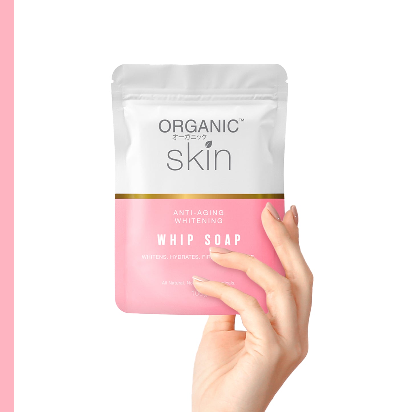 Organic Skin Japan Antiaging Whitening Whip Soap Anti Aging Whipp Soap (100g) Set of 2
